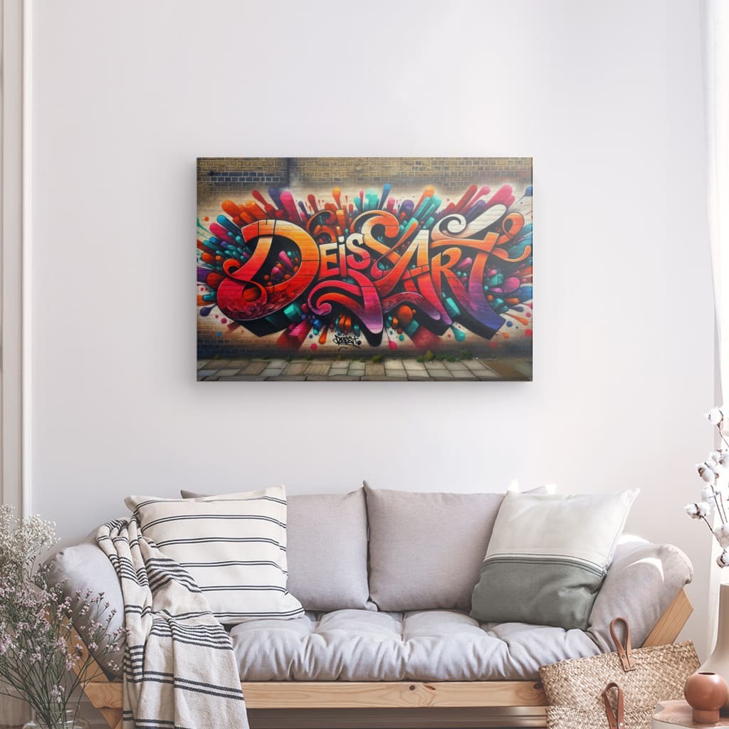 Urban Artistry - Bold Graffiti Canvas Print
