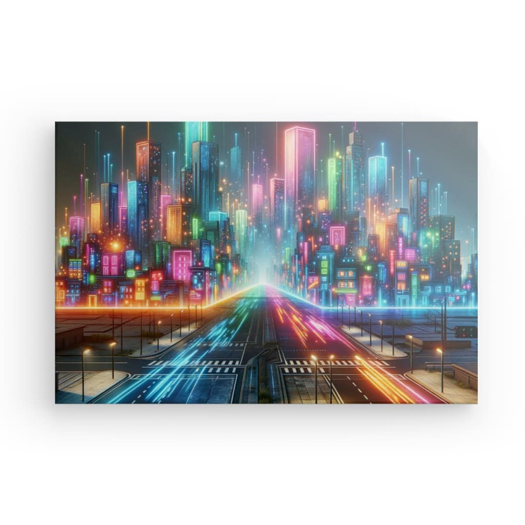 Neon Metropolis - Futuristic Cityscape
