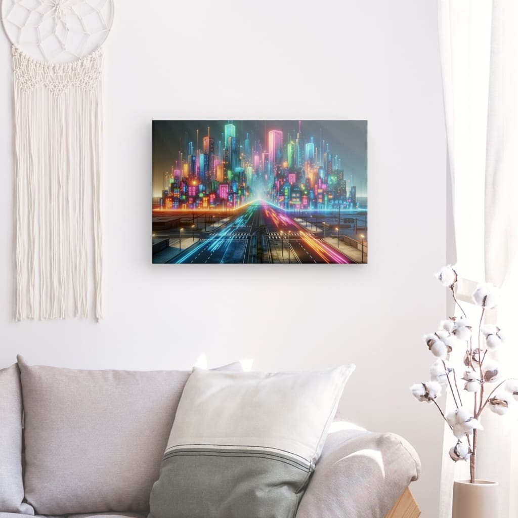 Neon Metropolis - Futuristic Cityscape