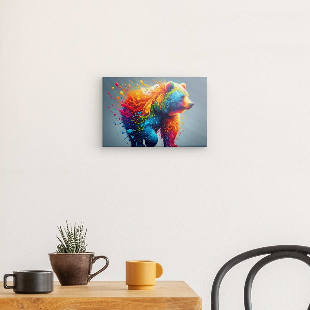 Kaleidoscopic Bear - Colorful wild animal