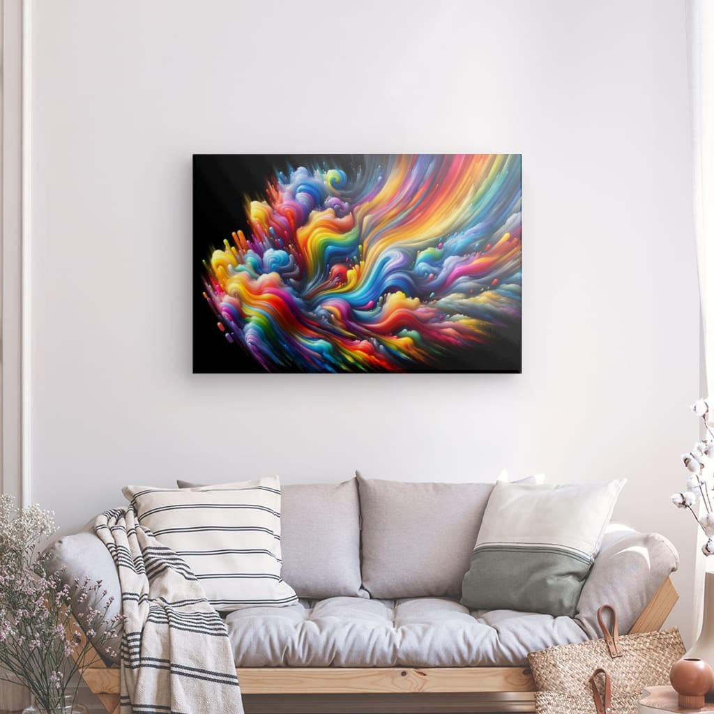 Color Explosion - Vibrant Canvas Artwork