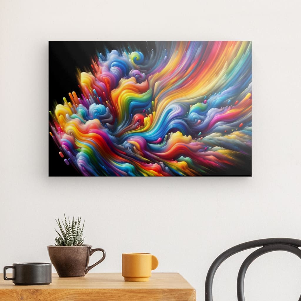 Color Explosion - Vibrant Canvas Artwork